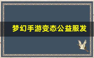 刚开私服：梦幻手游变态公益服发布网(梦幻手游公益服微变)