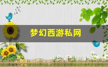 梦幻西游私服发布站：梦幻西游私网(梦幻西游私sf平台)